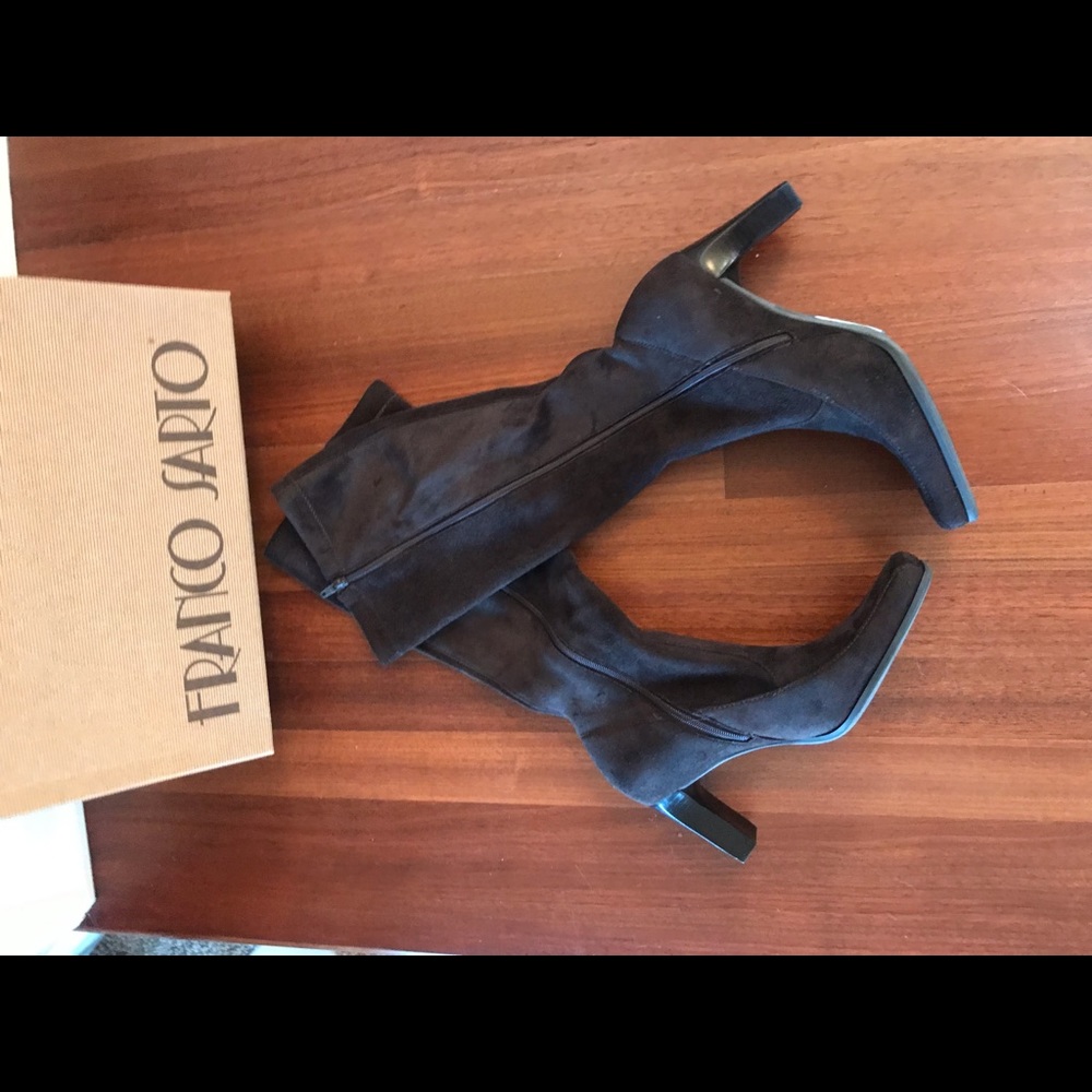 Franco Sarto Brown Suede Boots - Picture 3 of 6